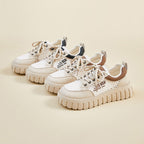Damen Sportliche Sneakers mit atmungsaktiver Mesh-Oberfläche und rutschfester Gummisohle R&B