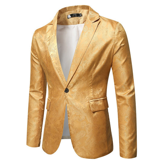Herren eleganter Blazer mit Paisleymuster R&B