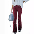 Damen Bequeme Bootcut-Hose aus weichem Material