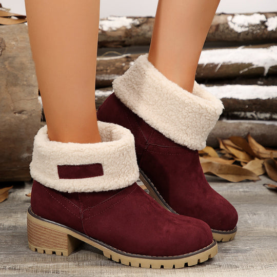 Damen Stiefeletten mit kuscheligem Futter und rutschfester Sohle R&B