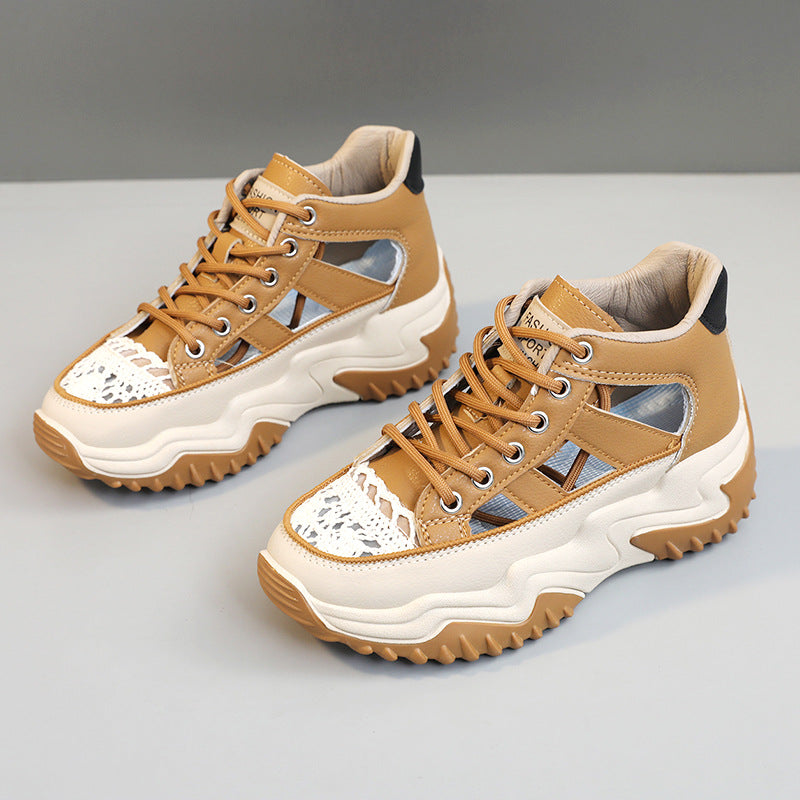 Damen modische Sneakers mit strukturiertem Obermaterial und hohem Tragekomfort R&B