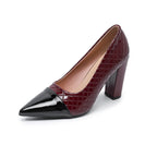 Damen elegante High Heels mit stilvollen zweifarbigen Akzenten R&B