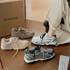 Damen hochentwickelte Sport-Sneaker mit atmungsaktiver Mesh-Oberfläche und dämpfender Sohle R&B