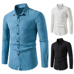 Herren Langarmhemd mit strukturiertem Design und moderner Passform