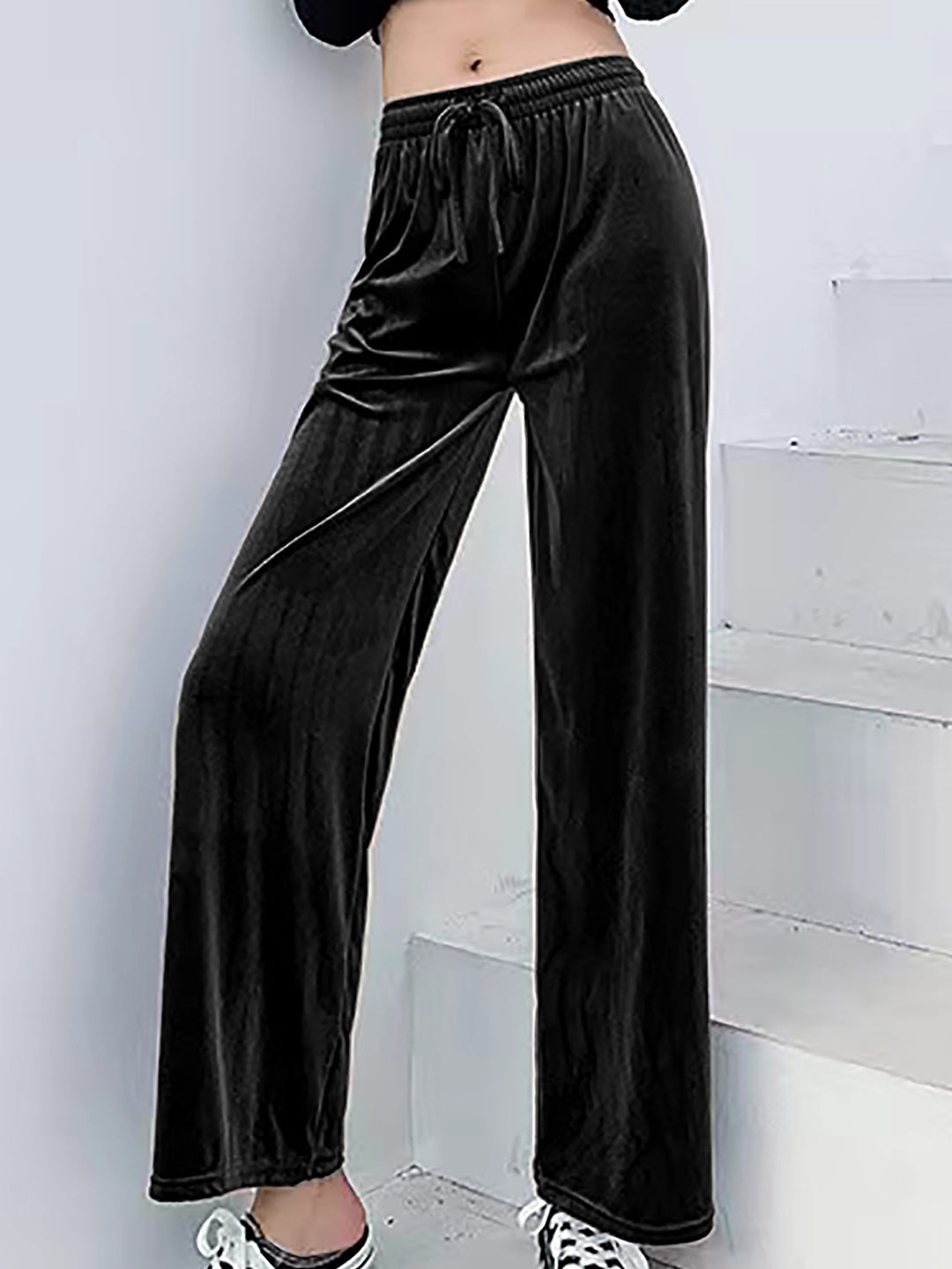 Damen Freizeit-Hosen mit elastischem Bund und weitem Schnitt R&B