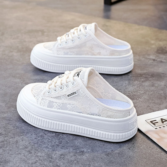 Damen Modische Plateau-Sneaker mit reflektierenden Details R&B