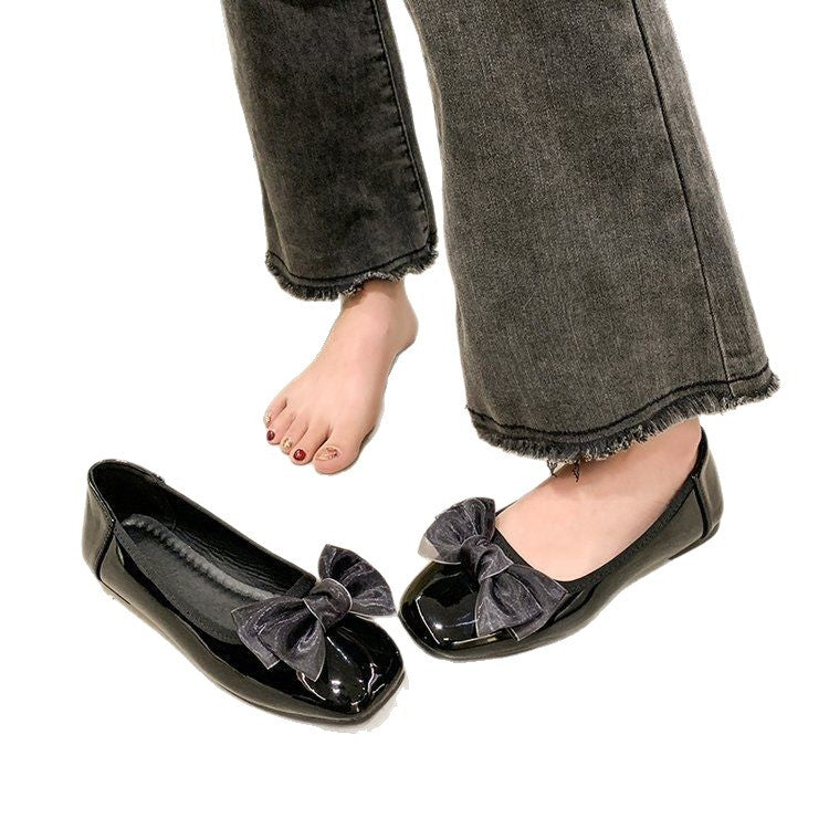 Damen Ballerinas mit eleganter Schleifenapplikation und modischem Design R&B