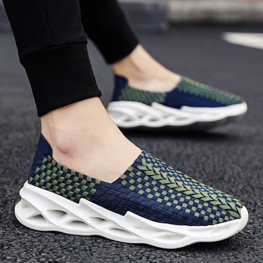 Damen Sportliche Slip-On Sneakers mit flexiblem Design und atmungsaktiver Obermaterialtechnologie R&B
