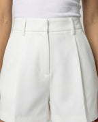 Damen High Waist A-Linien Shorts Elegante Business Kurzhose