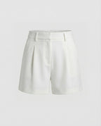 Damen High Waist A-Linien Shorts Elegante Business Kurzhose