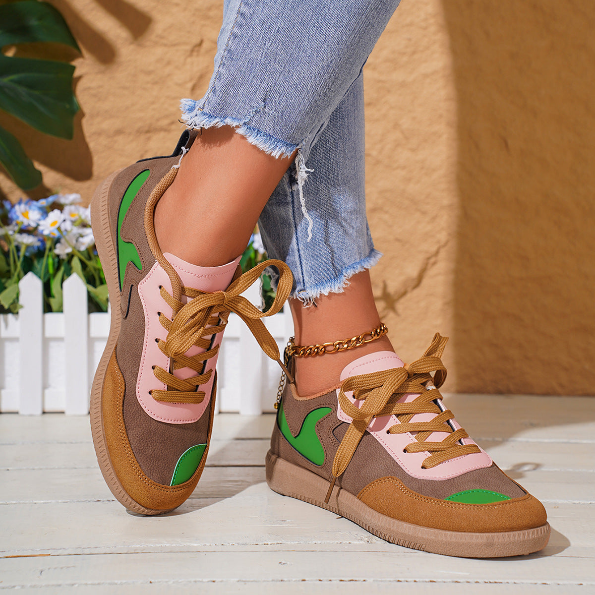 Damen sportliche Sneakers mit individuellem Design und ausgeklügeltem Dämpfungssystem R&B