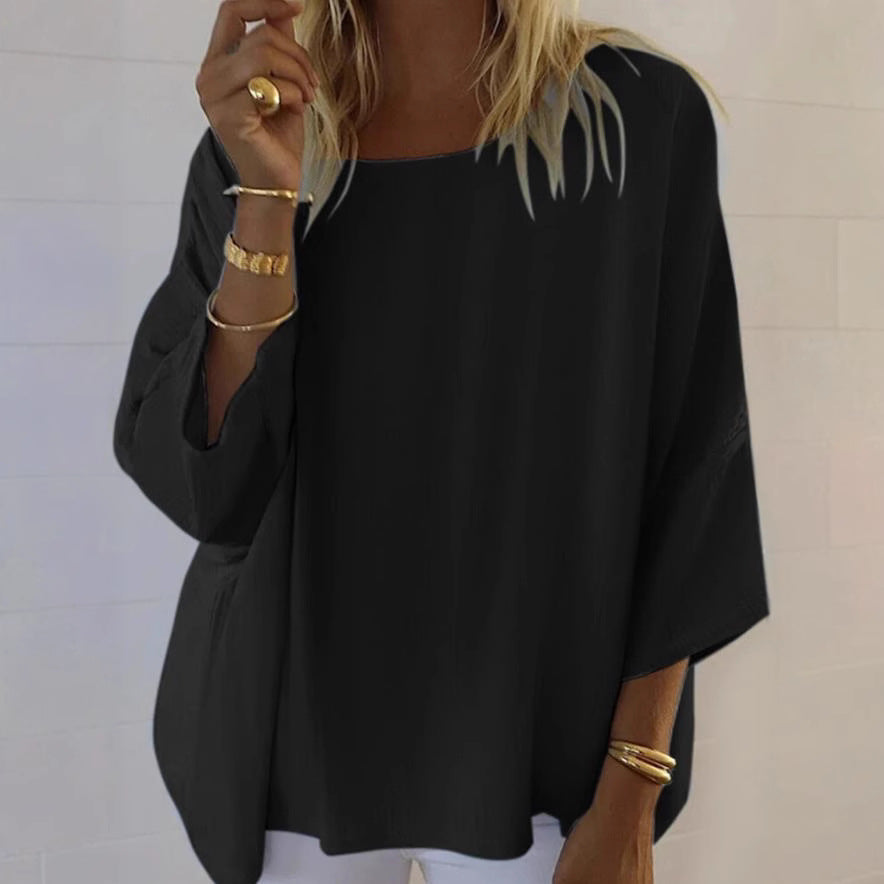Damen Leichte Batwing Bluse R&B
