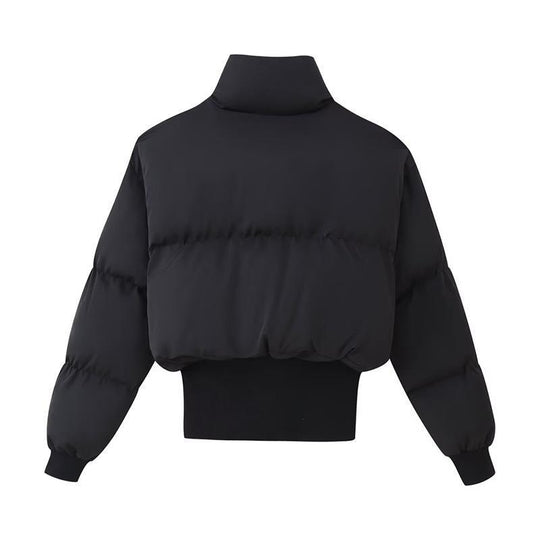 Damen cropped Steppjacke mit hohem Kragen und modernen Details R&B
