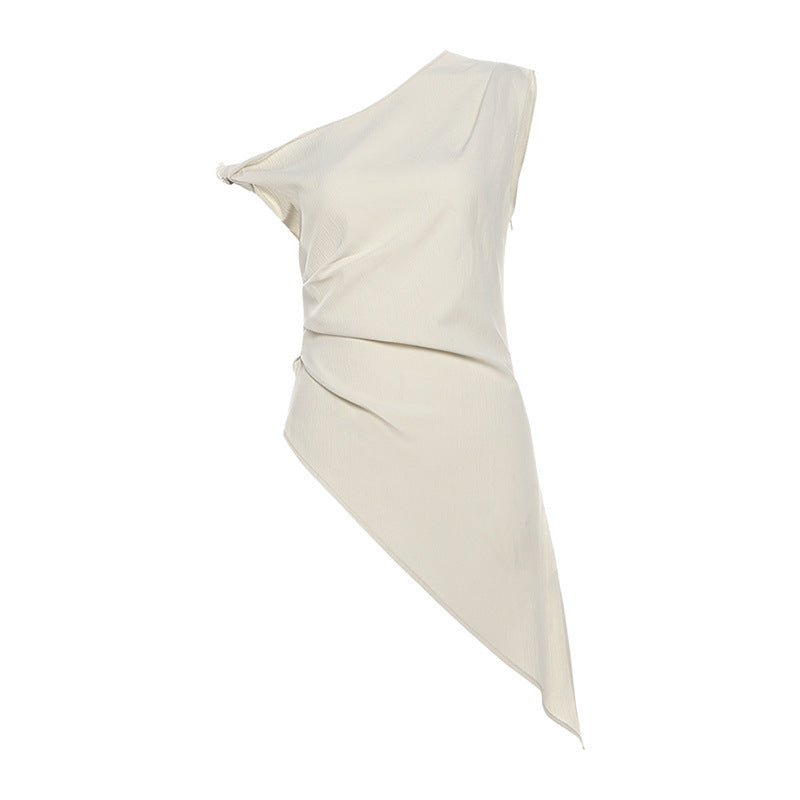 Damen asymmetrisches Top R&B