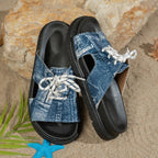 Damen Sandalen mit unterstützendem Fußbett und atmungsaktiver Obermaterialstruktur