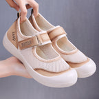 Damen Bequeme Freizeit-Sandalen mit verstellbarem Klettverschluss und atmungsaktivem Obermaterial