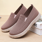 Damen Bequeme Komfort-Sneakers mit atmungsaktivem Strickdesign R&B