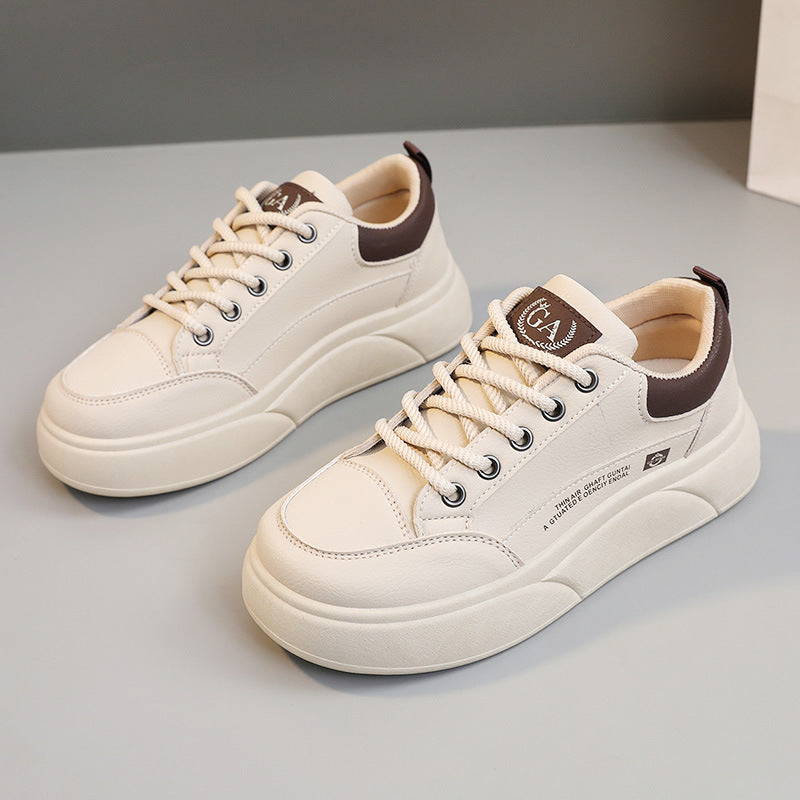 Damen modische Plateau-Sneaker mit rutschfester Sohle und dämpfendem Fußbett R&B