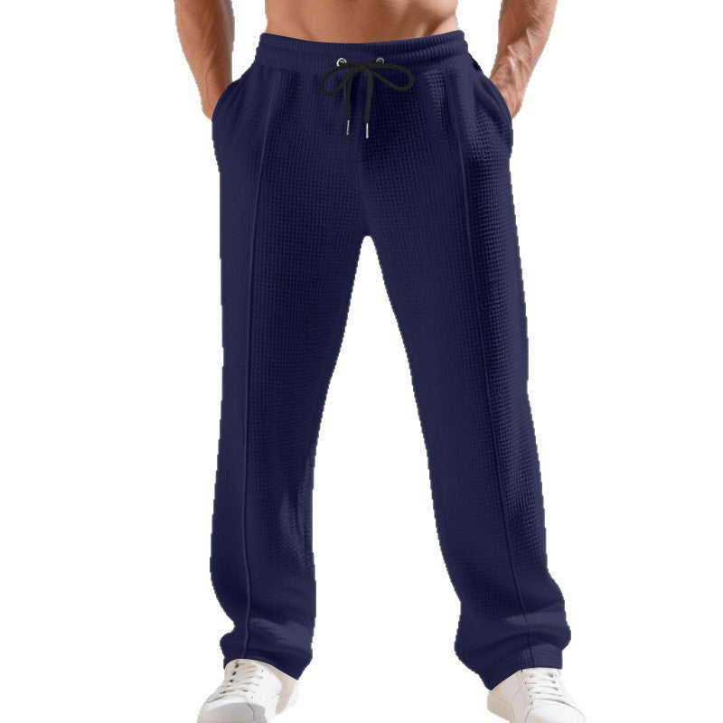 Herren Sportliche Freizeithose mit elastischem Bund und strukturiertem GewR&Be R&B