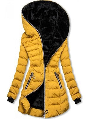 Damen Kapuzenjacke mit warmem Innenfutter R&B