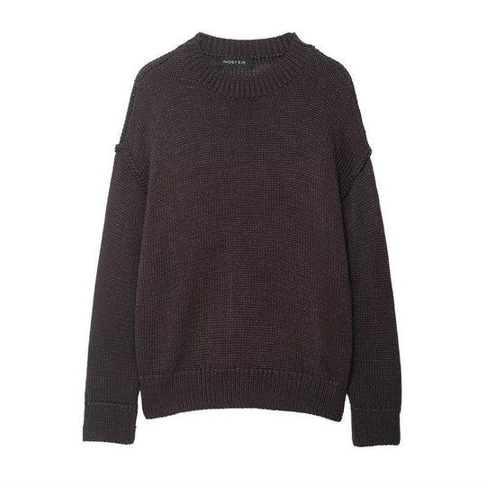 Damen lässiger Strickpullover mit weitem Schnitt und Oversized-Style R&B