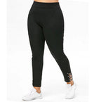 Damen Sportliche Leggings mit Schnürdetails R&B