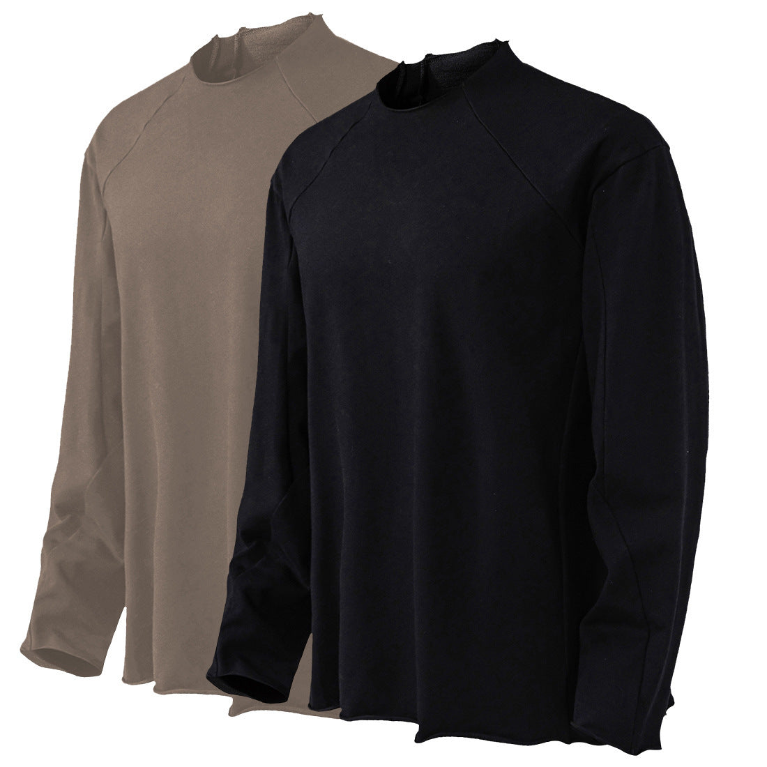 Herren lässiges Langarmshirt mit modernem Schnitt und atmungsaktiver Baumwollqualität
