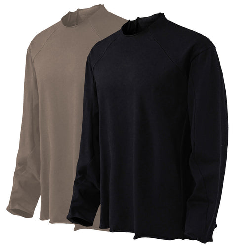 Herren lässiges Langarmshirt mit modernem Schnitt und atmungsaktiver Baumwollqualität R&B