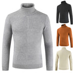 Herren Rollkragenpullover aus weichem Strickmaterial mit modernem Design R&B