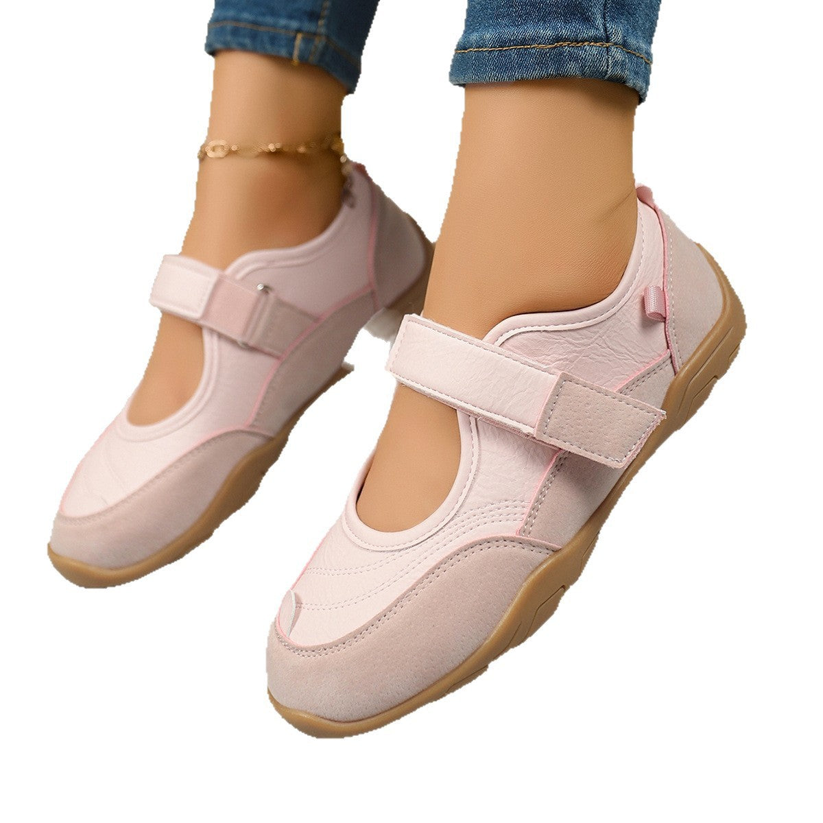 Damen orthopädische Komfortschuhe mit verstellbarem Klettverschluss