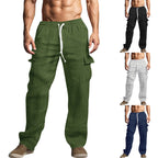 Herren Cargo-Hose im lässigen Schnitt mit elastischem Bund und praktischen Taschen R&B