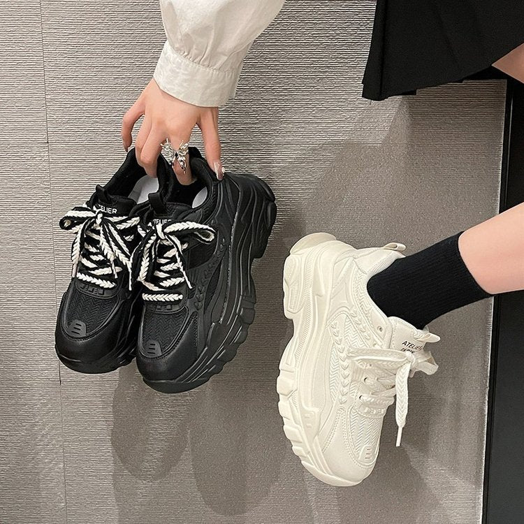 Damen Sportliche Sneakers mit atmungsaktivem Mesh und rutschfester Sohle R&B