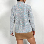Damen Kuscheliger Rollkragenpullover mit festlichem Rentierdesign R&B