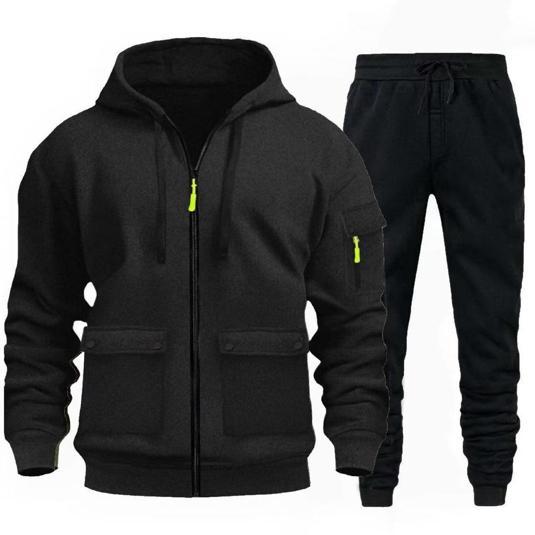 Herren sportlicher Jacke mit praktischen Taschen und Jogginghose R&B