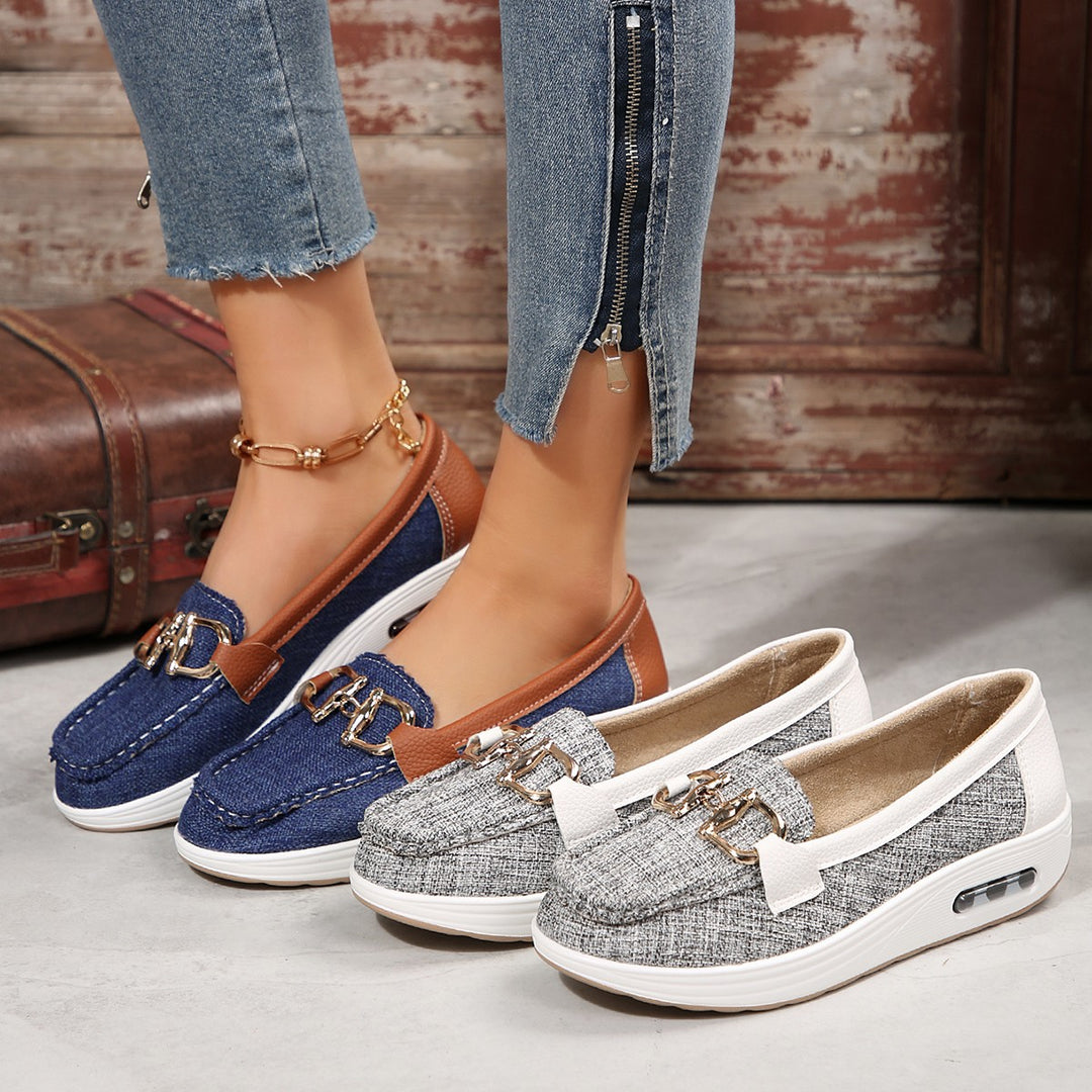 Damen Slip-On Sneaker mit modischem Metallakzent R&B