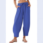 Damen Lockerer Fit Leichte Hosen R&B