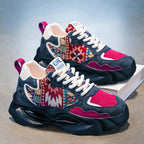 Damen bequeme und modische Sneakers mit einzigartigem Ethno-Design R&B
