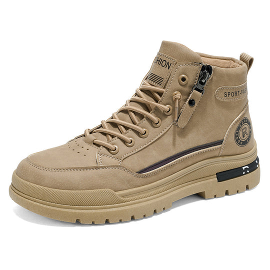 Damen High-Top Sneakers mit praktischem Reißverschluss und rutschfester Sohle R&B