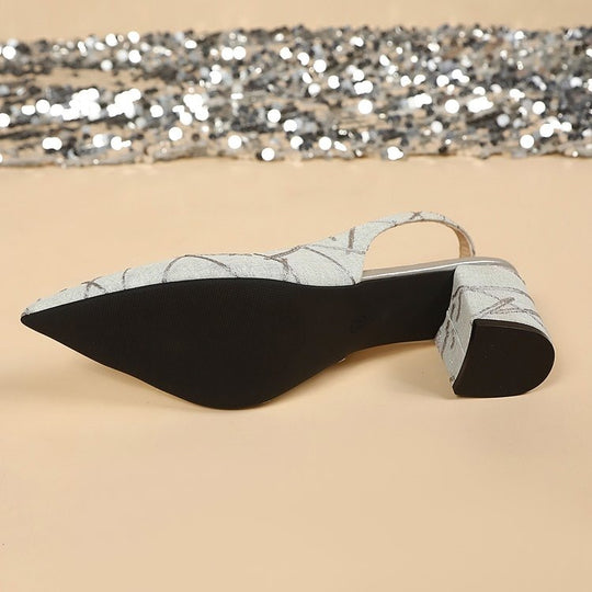 Damen Elegante und stilvolle Pumps mit geschwungenem Absatz R&B