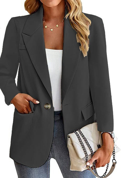 Damen Blazer mit modischen Taschen und elegantem Schnitt R&B