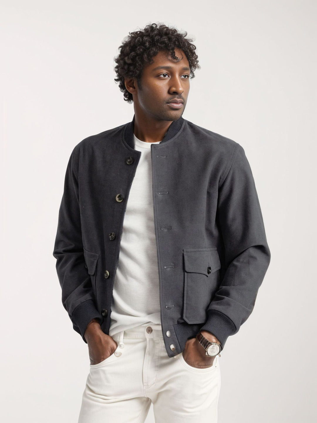 Herren elegante Utility-Jacke R&B