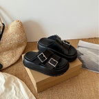 Damen Komfortable Sandalen mit elegantem Riemen und modischen Schnallen