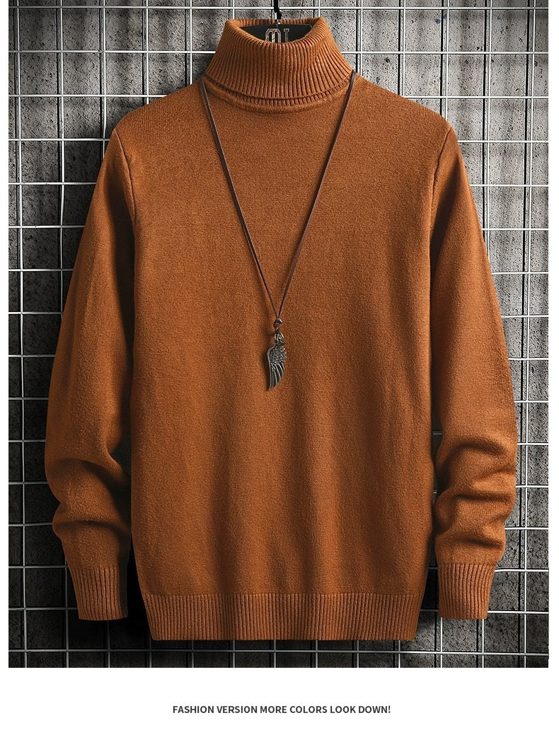 Herren bequemer Rollkragenpullover R&B