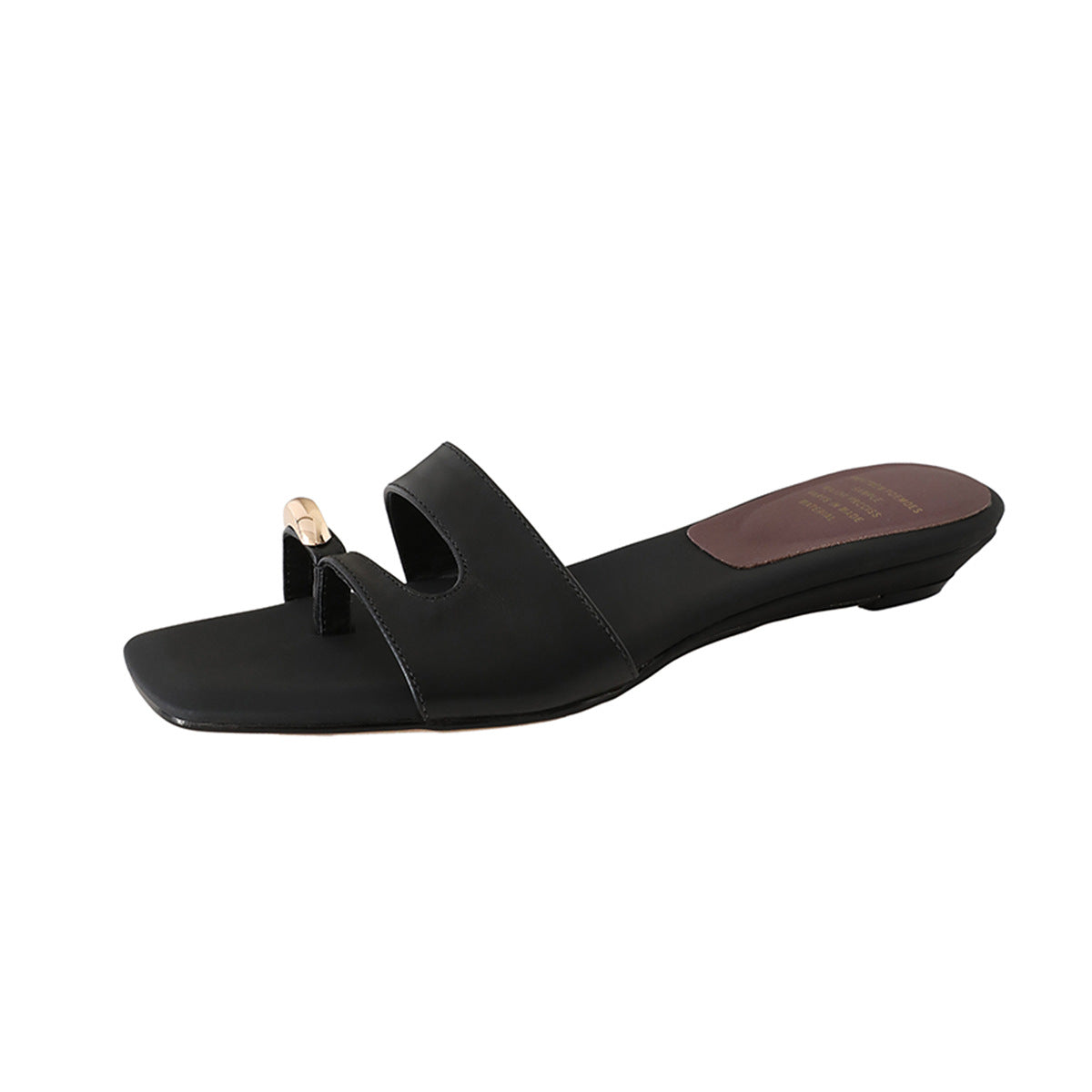 Damen modische Slides mit exklusivem Kettendetail R&B