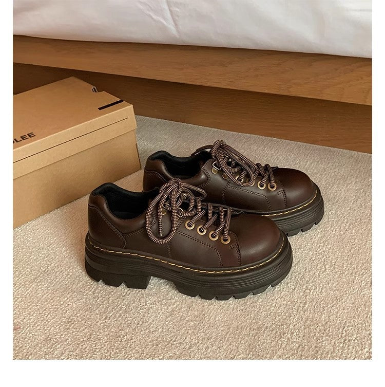 Damen Chunky Schnürschuhe mit rutschfester Profilsohle und stilvollem Design R&B