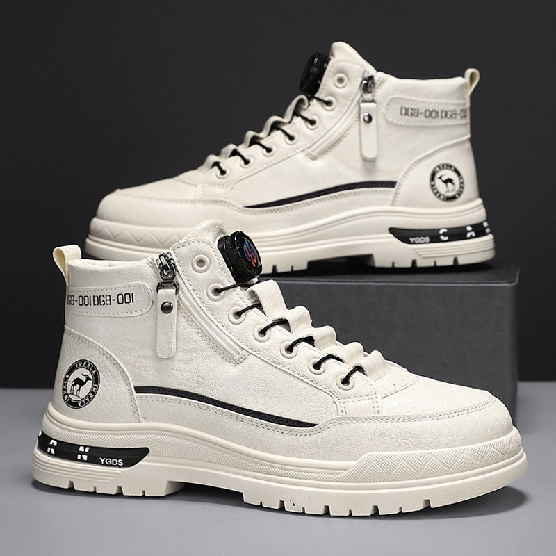 Damen modische High-Top Sneakers mit praktischer Schnellschnürung R&B