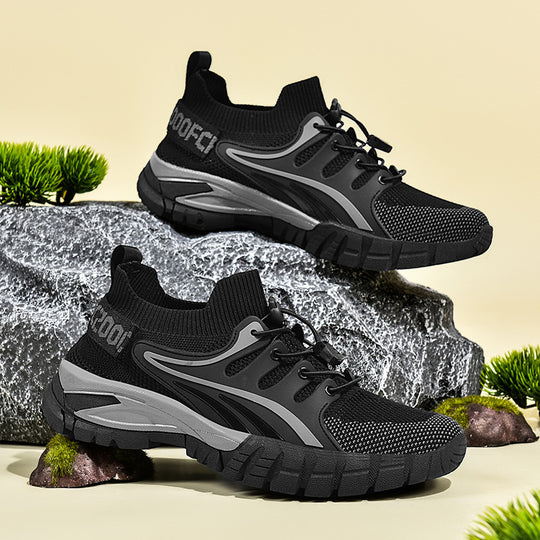 Damen Sportliche Outdoor-Sneaker mit atmungsaktivem Mesh-Obermaterial und rutschfester Sohle R&B