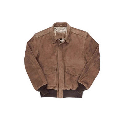 Herren Wildlederjacke mit hochwertiger Verarbeitung und praktischen Taschen R&B