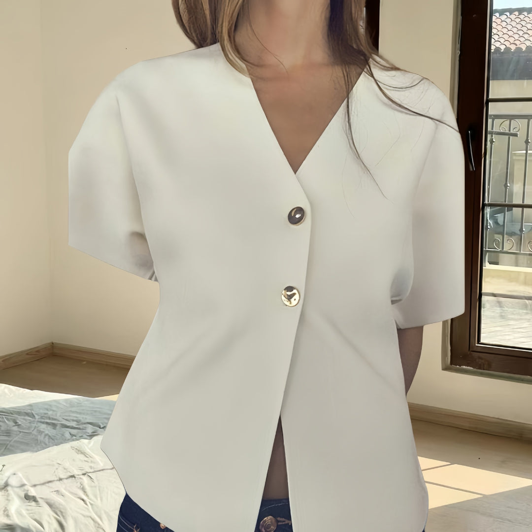 Damen Bluse mit innovativem Schnitt und eleganten Details R&B