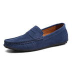 Herren nan eleganter Wildleder-Loafer mit handgenähter Moccasinnaht und rutschfester Gummiprofilsohle R&B